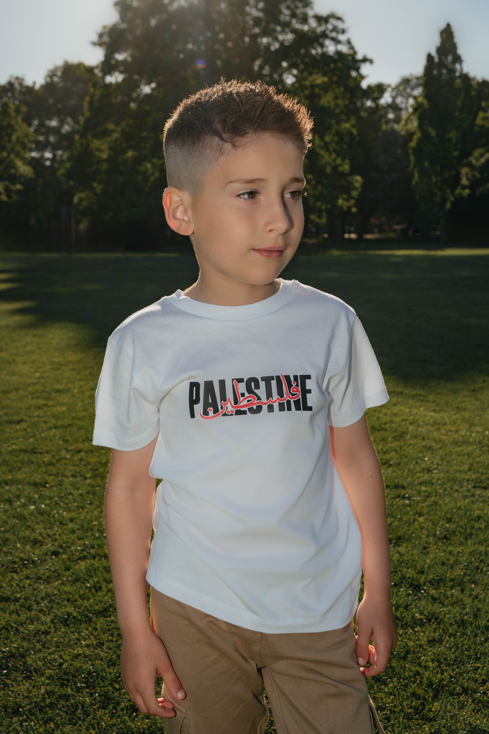Palestine Kids T-shirt in White