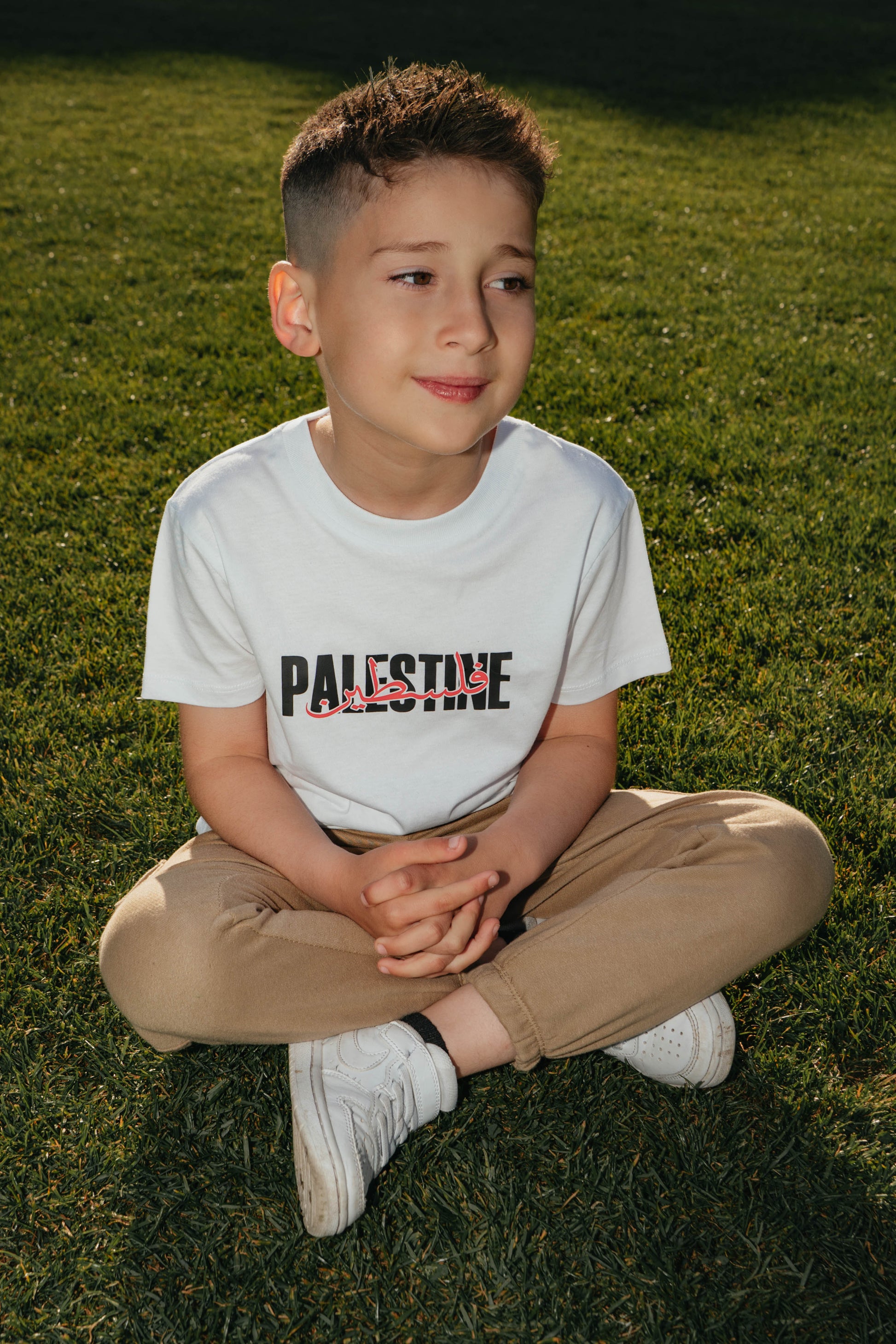 Palestine Kids T-shirt in White